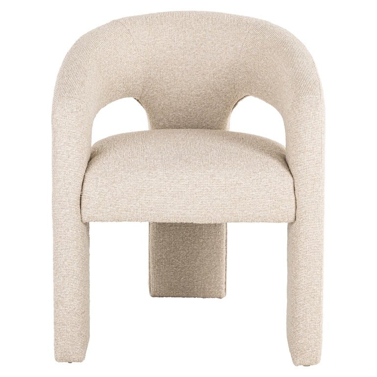 Voorkant Richmond Interiors eetkamerstoel Belle met arm biscotti