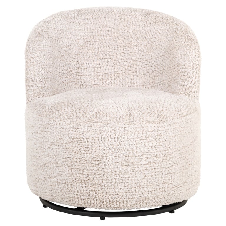Voorkant Richmond Interiors kinder draaifauteuil Jackie cream