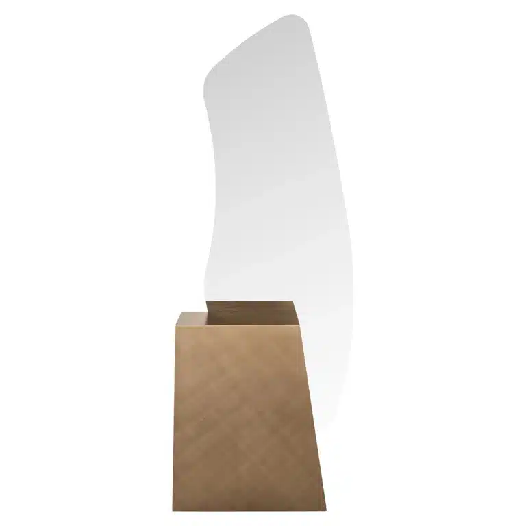 Voorkant Richmond Interiors spiegel Mayla 75x40,5x202 cm geborsteld goud