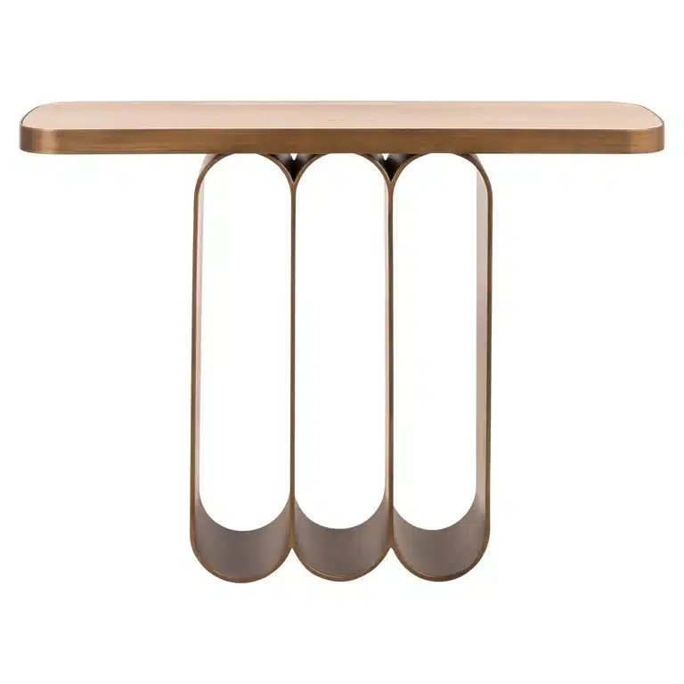 Voorkant Richmond Interiors wandtafel Locarno 120x31x83,5 cm keramiek