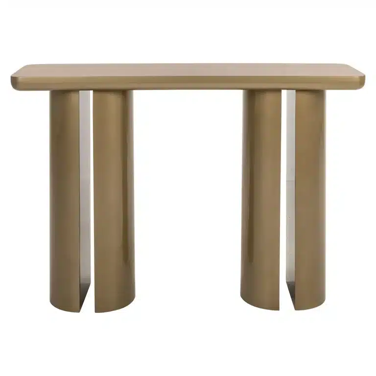 Voorkant Richmond Interiors wandtafel Whisker 120x35x80 cm goud