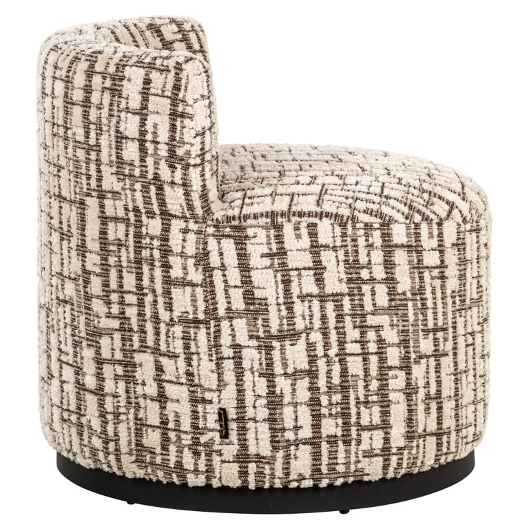 Zijkant Richmond Interiors fauteuil Franny creme