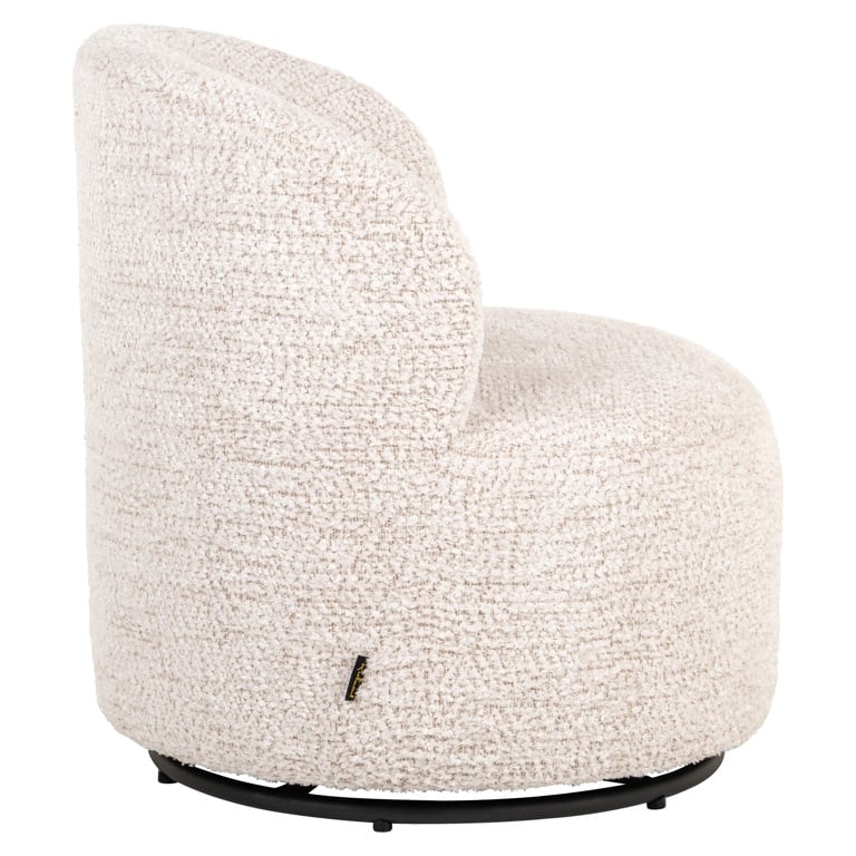 Zijkant Richmond Interiors kinder draaifauteuil Jackie cream