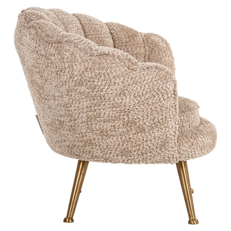 Zijkant Richmond Interiors kinder fauteuil Charly beige