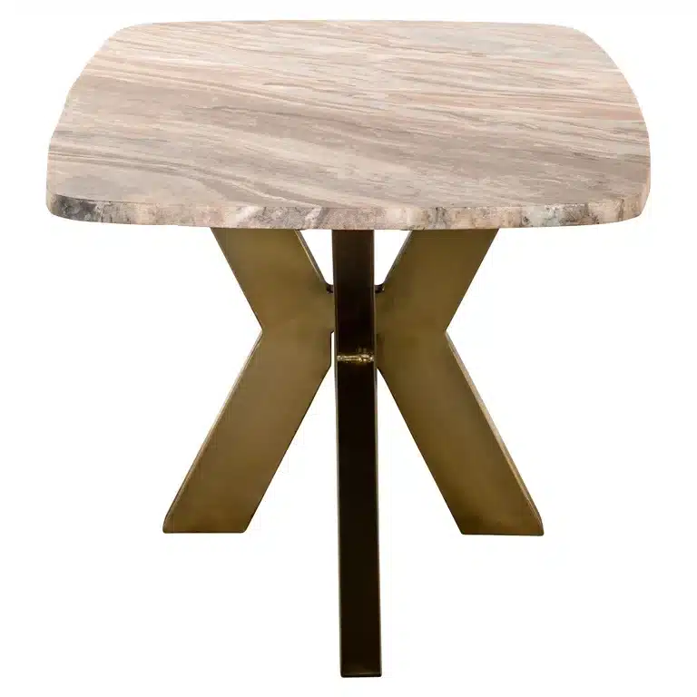 Zijkant Richmond Interiors salontafel Bottega 120x60x47 cm marmer