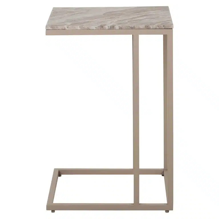 Zijkant Richmond Interiors sofa tafel Fairfax 45x40x67 cm marmer