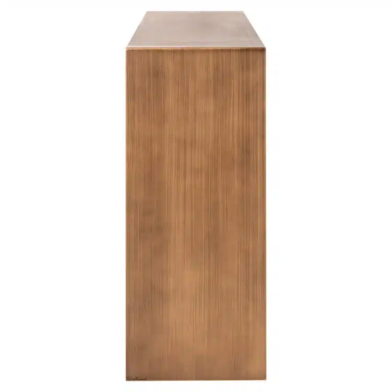 Zijkant Richmond Interiors wandtafel Lugano 150x36x85,5 cm metaal