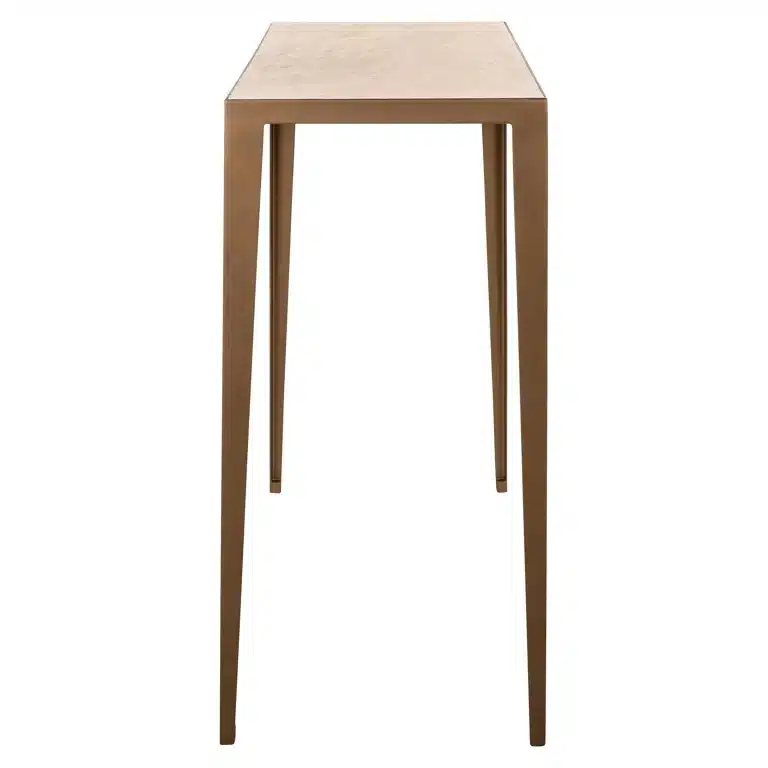 Zijkant Richmond Interiors wandtafel Severine 120x40x80,5 cm porselein