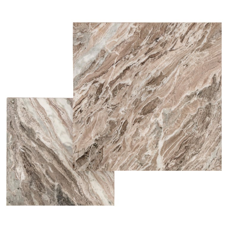 blad Richmond Interiors salontafel Rashford 80x80x35 cm marmer (Set van 2)