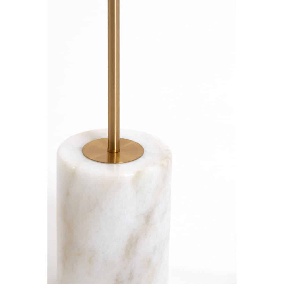 detailfoto Light & Living Vloerlamp Ø25x156 cm Medina antiek brons+glas mat wit
