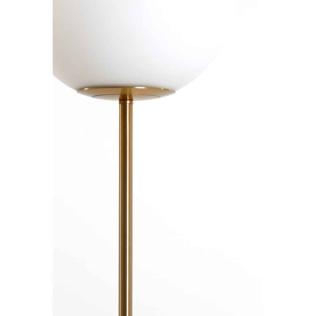 detailfoto Light & Living Vloerlamp Ø25x156 cm Medina antiek brons+glas mat wit