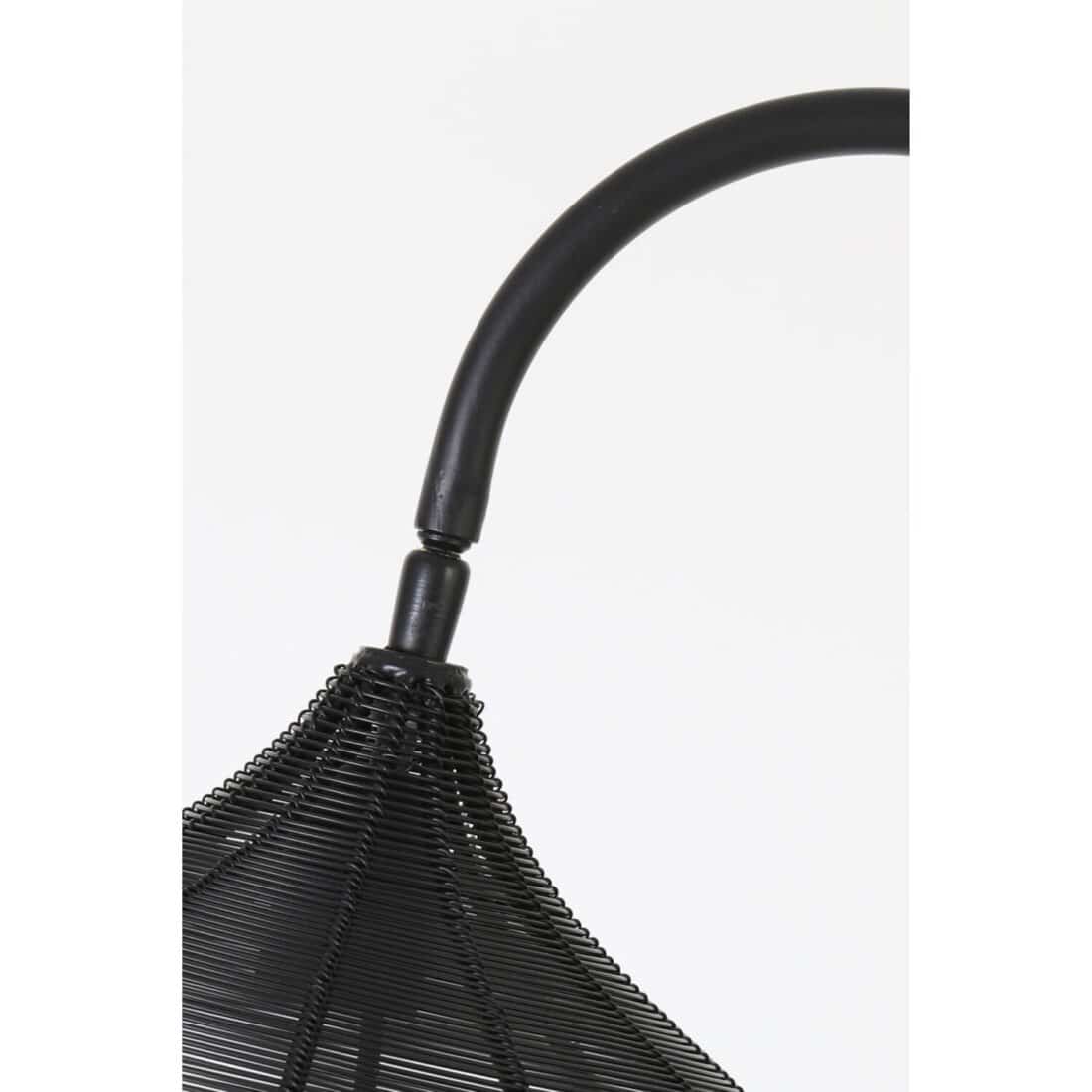 detailfoto Light & Living vloerlamp 35x30x160 cm Alvaro mat zwart