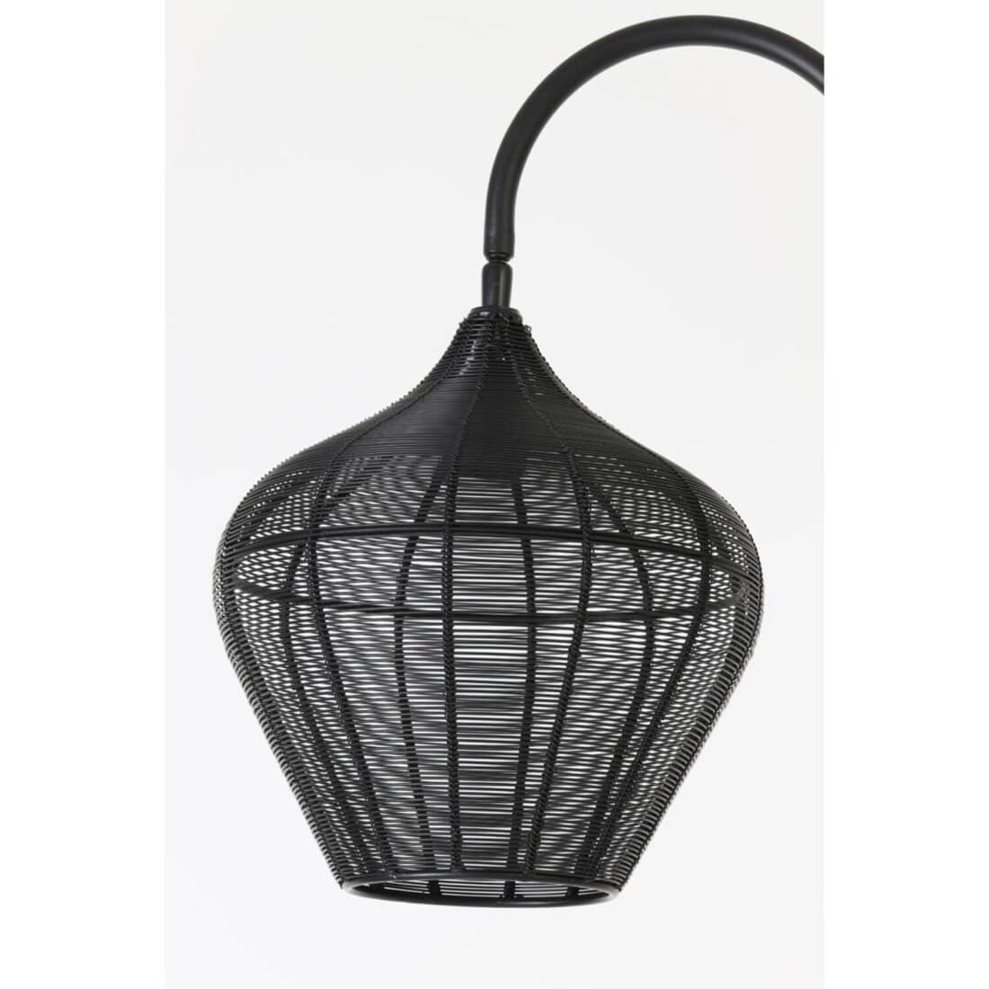 detailfoto Light & Living vloerlamp 35x30x160 cm Alvaro mat zwart