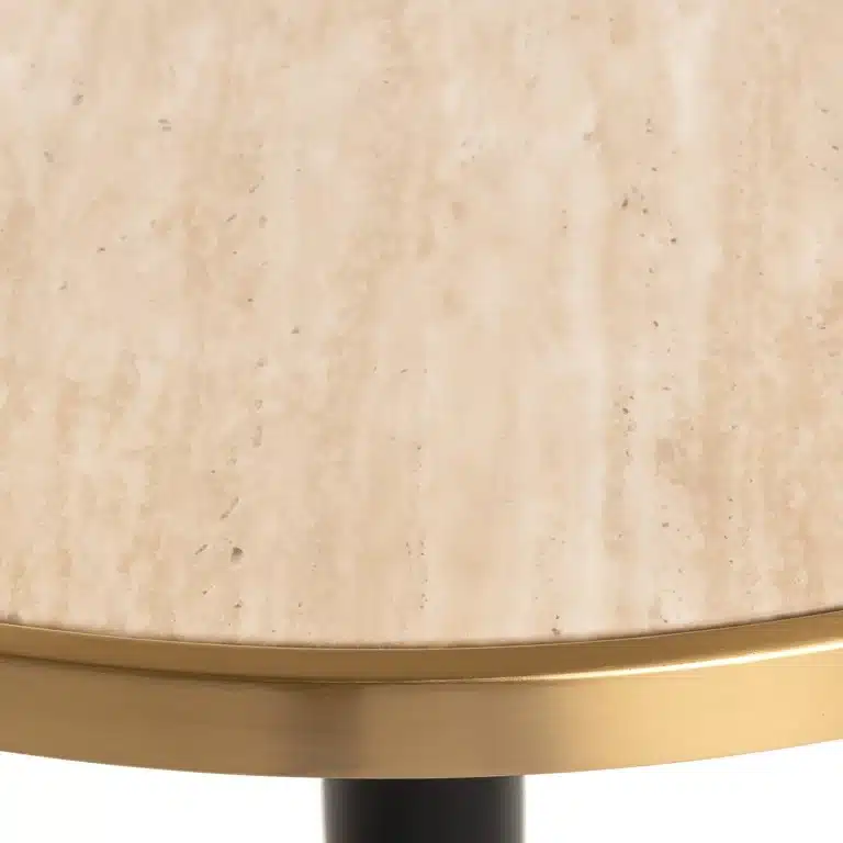 detailfoto Richmond Interiors bartafel Brazza 80 cm imitatiemarmer