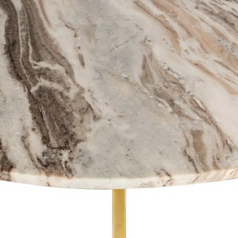 detailfoto Richmond Interiors eettafel Bottega 140 cm rond marmer