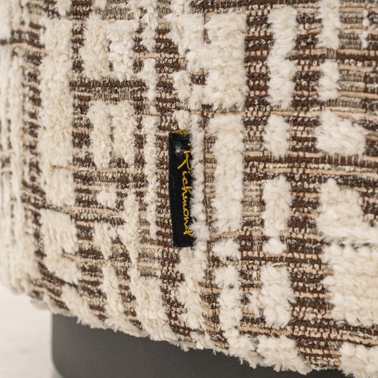 detailfoto Richmond Interiors poef Lexie 70Ø creme