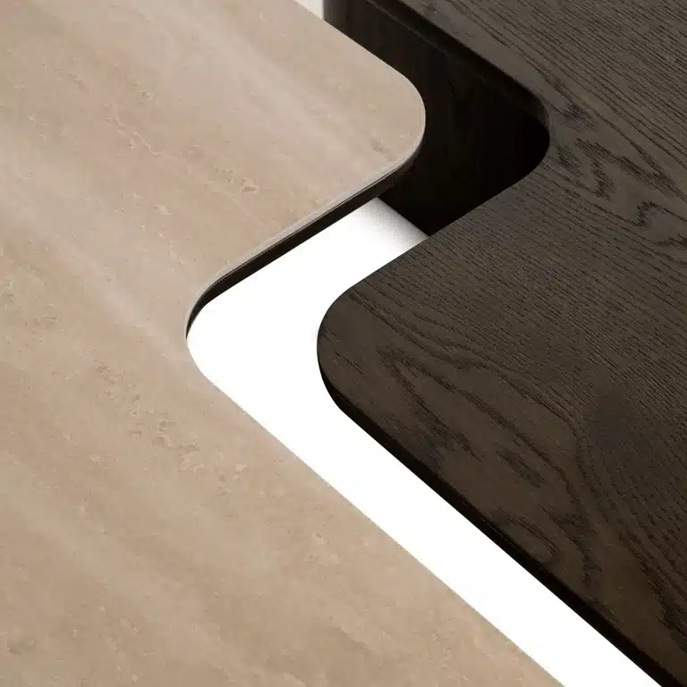 detailfoto Richmond Interiors salontafel Nando 165x90x38 cm keramiek (Set van 2)