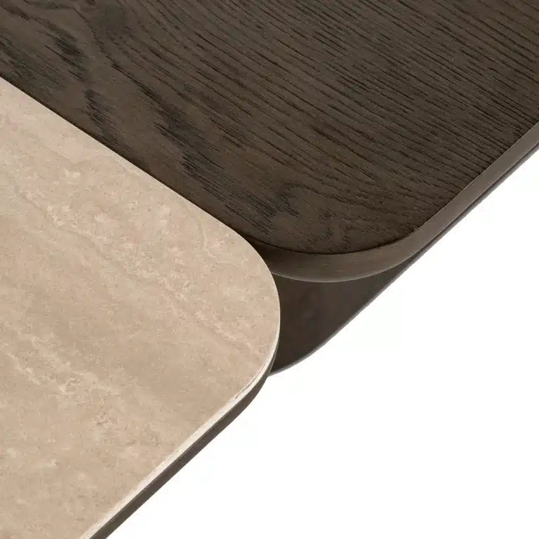 detailfoto Richmond Interiors salontafel Nando 165x90x38 cm keramiek (Set van 2)