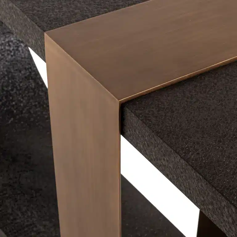 Richmond Interiors Wandtafel Bazel 150x36x76 Cm Metaal