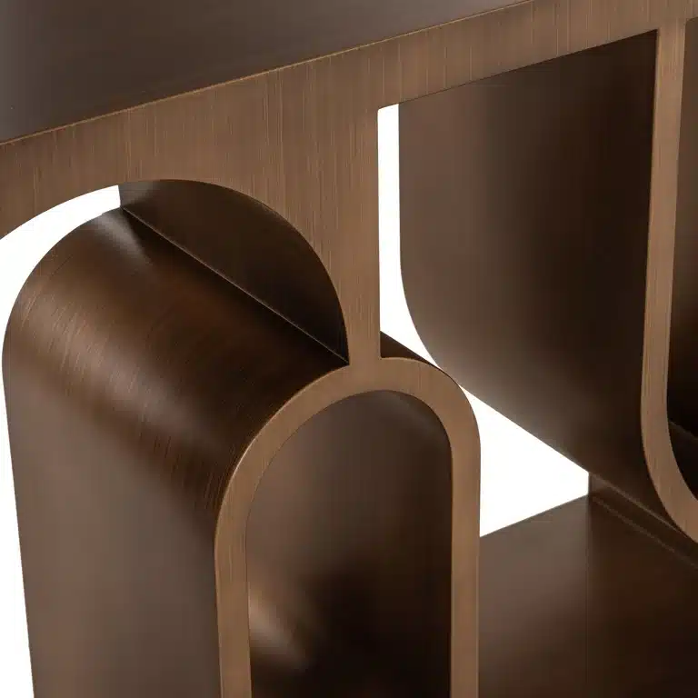 detailfoto Richmond Interiors wandtafel Lugano 150x36x85,5 cm metaal