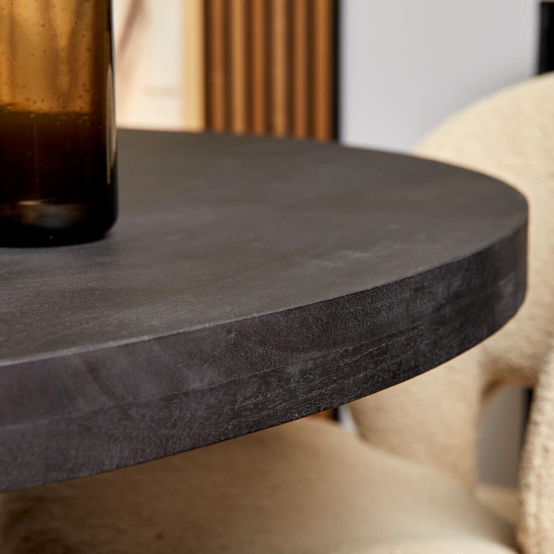 detailfoto Starfurn Eettafel Denver Black rond