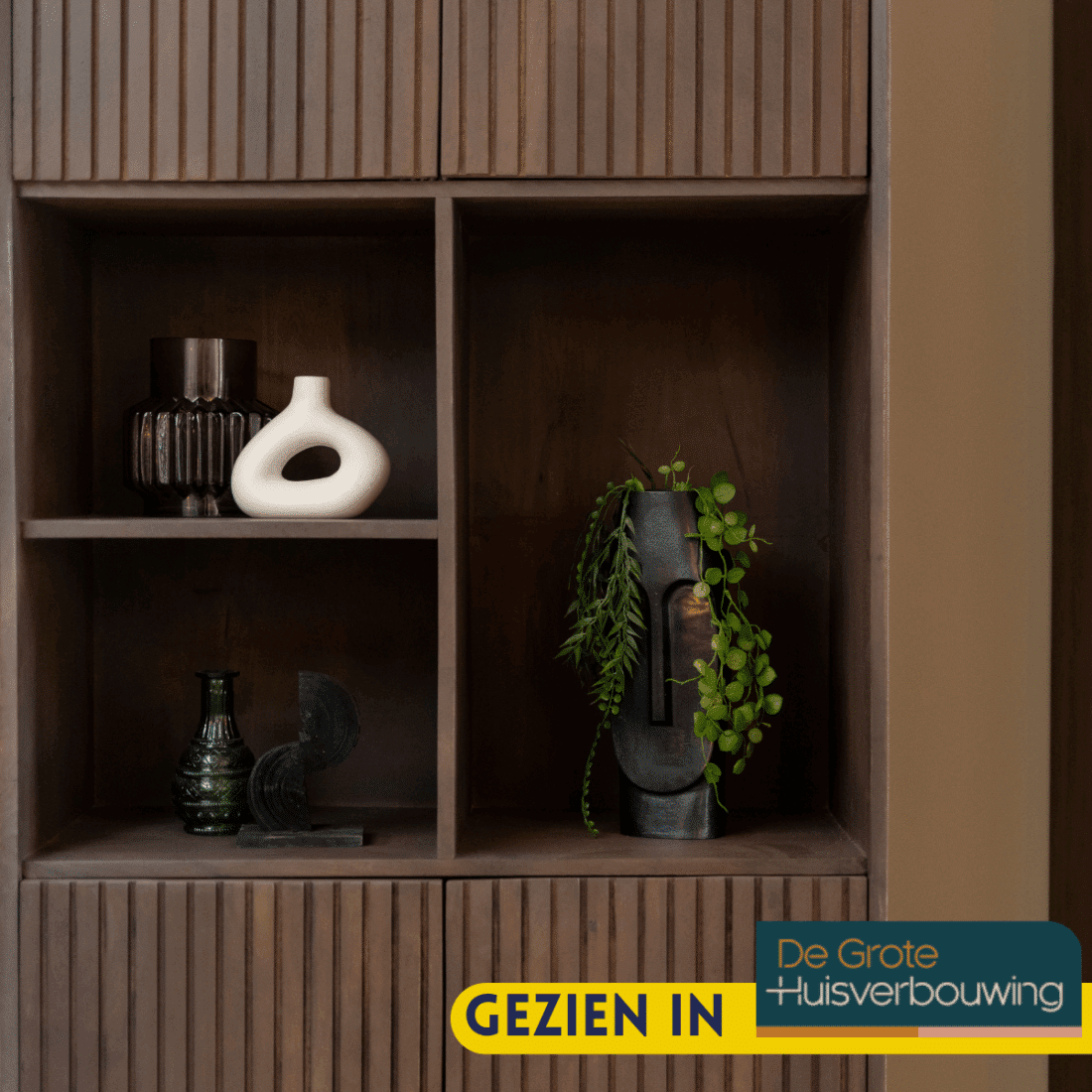 Starfurn Vakkenkast Madison Walnut 90 Cm