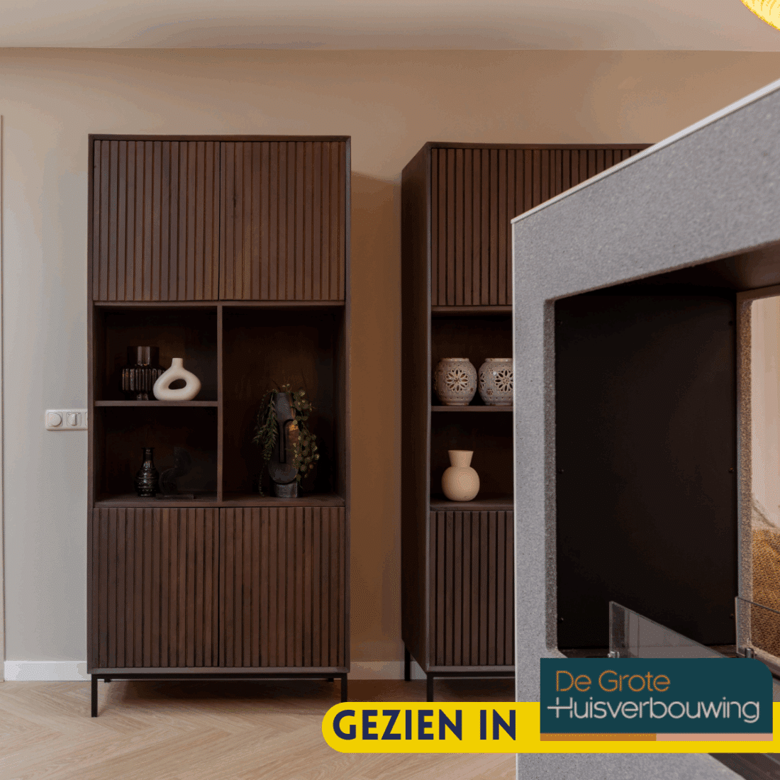 Starfurn Vakkenkast Madison Walnut 90 Cm