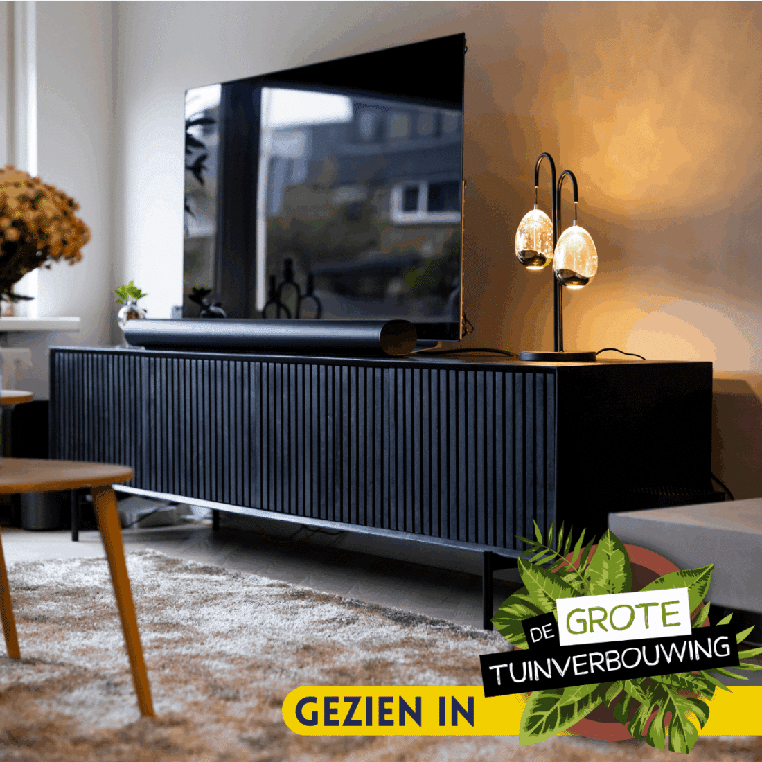 Starfurn Tv Meubel Madison Black 210 Cm