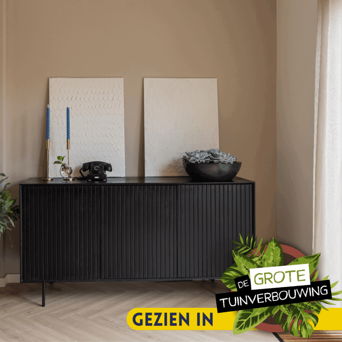 Starfurn Dressoir Madison Black 165 Cm