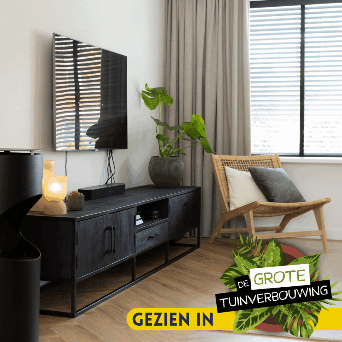 Starfurn Tv Meubel Denver Black 240 Cm
