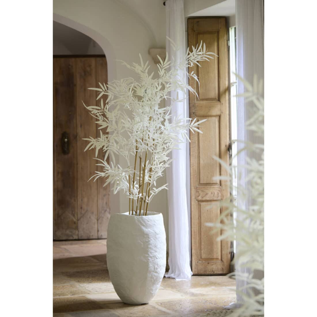 sfeerfoto Light & Living ornament in pot 60x70x150 cm bamboo naturel+crème