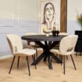 Starfurn Eettafel Denver Black rond