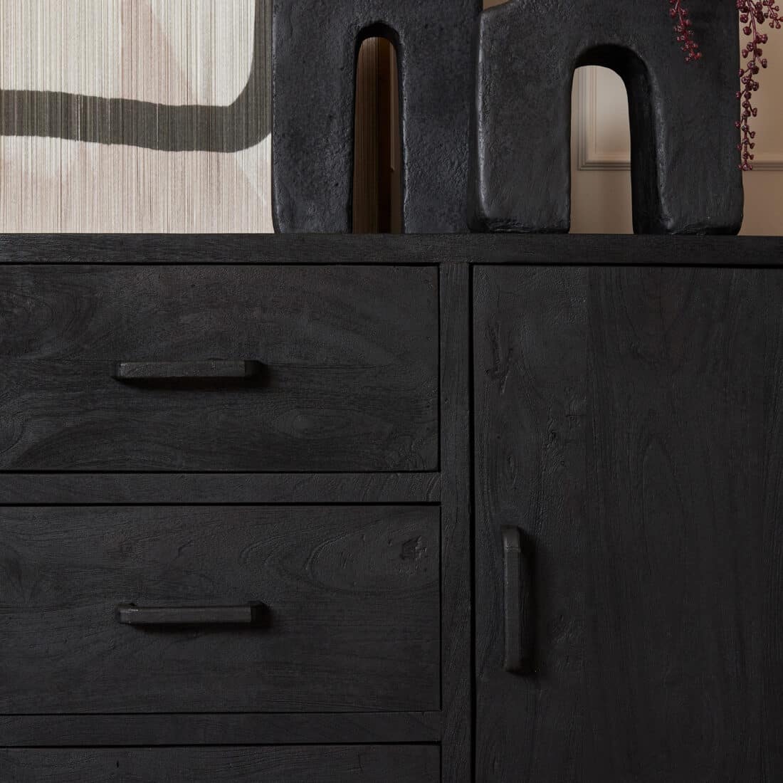 Starfurn Dressoir Omaha Black 220 Cm