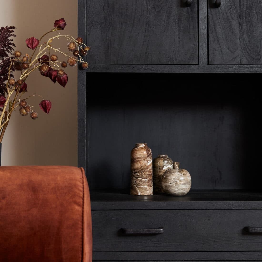 Starfurn Boekenkast Omaha Black 90 Cm