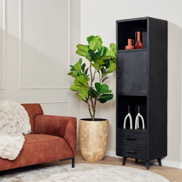 Starfurn Boekenkast Omaha Black 55 Cm