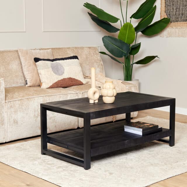 Starfurn Salontafel Boaz Black 110 Cm Onderblad