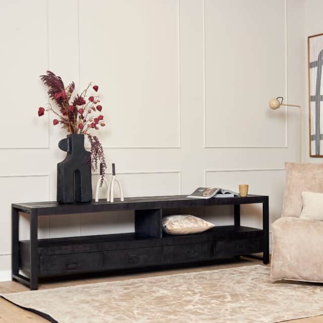 Starfurn Tv Meubel Boaz Black 220 Cm