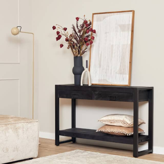 Starfurn Sidetable Boaz Black 120 Cm