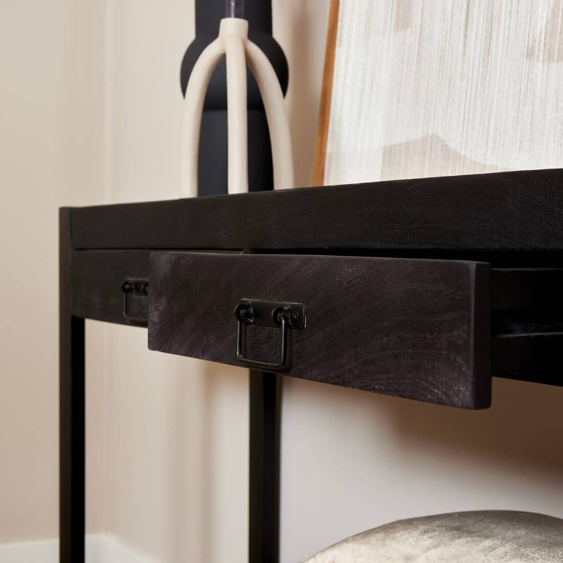 Starfurn Sidetable Boaz Black 120 Cm