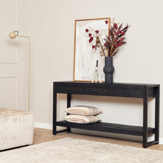 Starfurn Sidetable Boaz Black 150 Cm