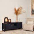 Starfurn Tv meubel Boaz Black met deuren en een lade | 150 cm