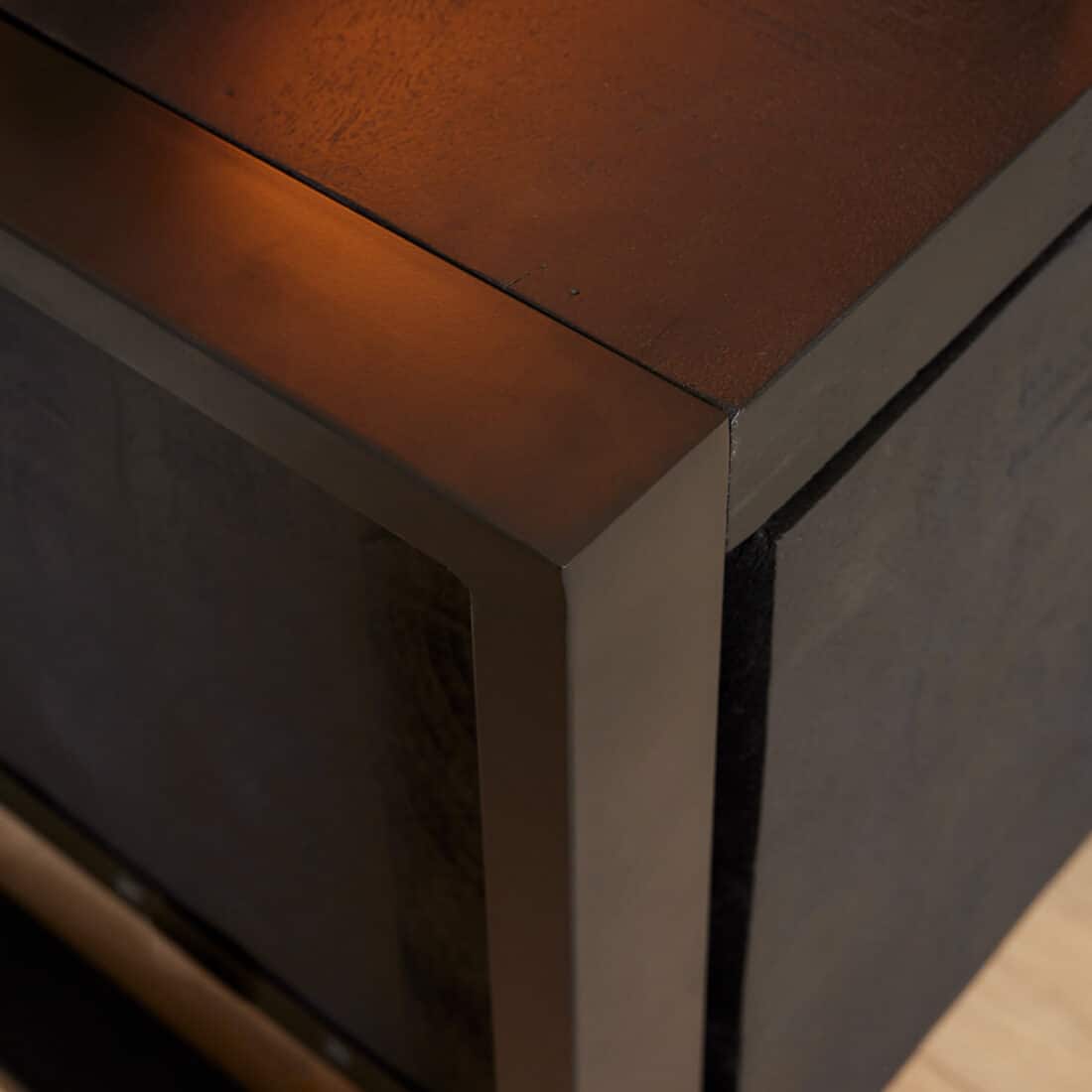 Starfurn Tv Meubel Boaz Black Met Deuren En Een Lade 150 Cm