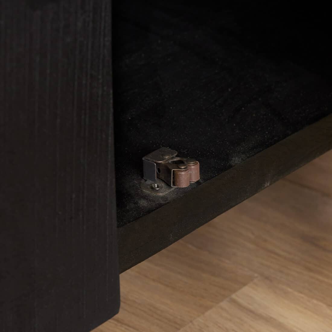 Starfurn Tv Meubel Boaz Black Met Deuren En Een Lade 150 Cm