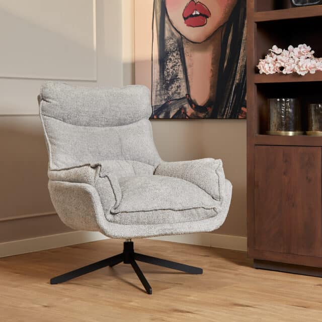 Starfurn Fauteuil Vera Light Grey