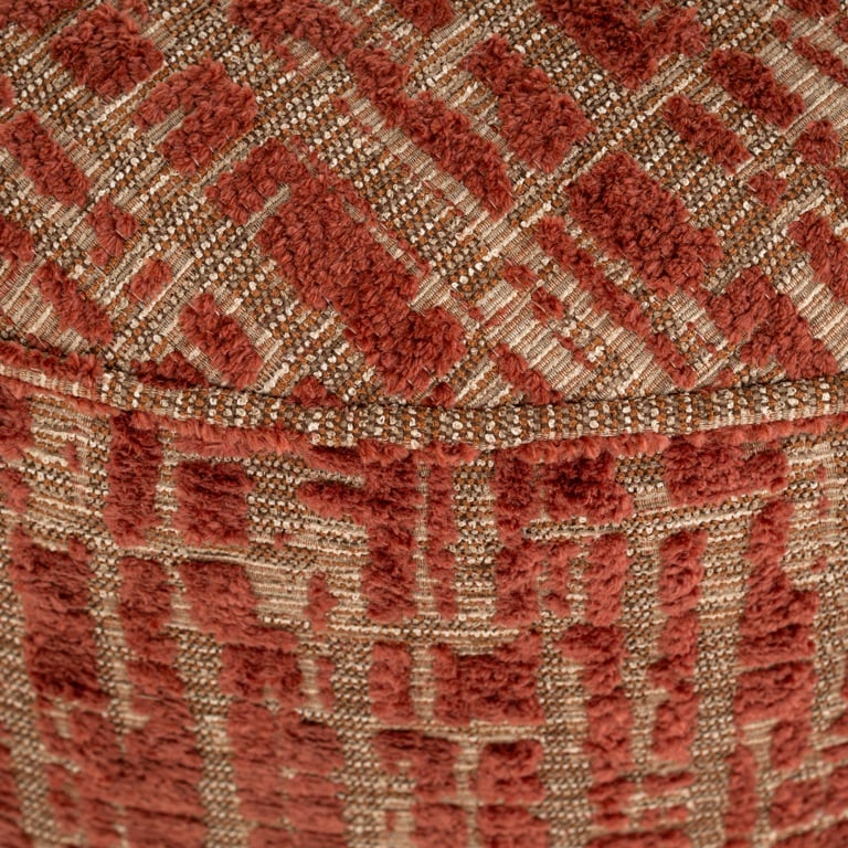 stof Richmond Interiors poef Lexie 70Ø rood