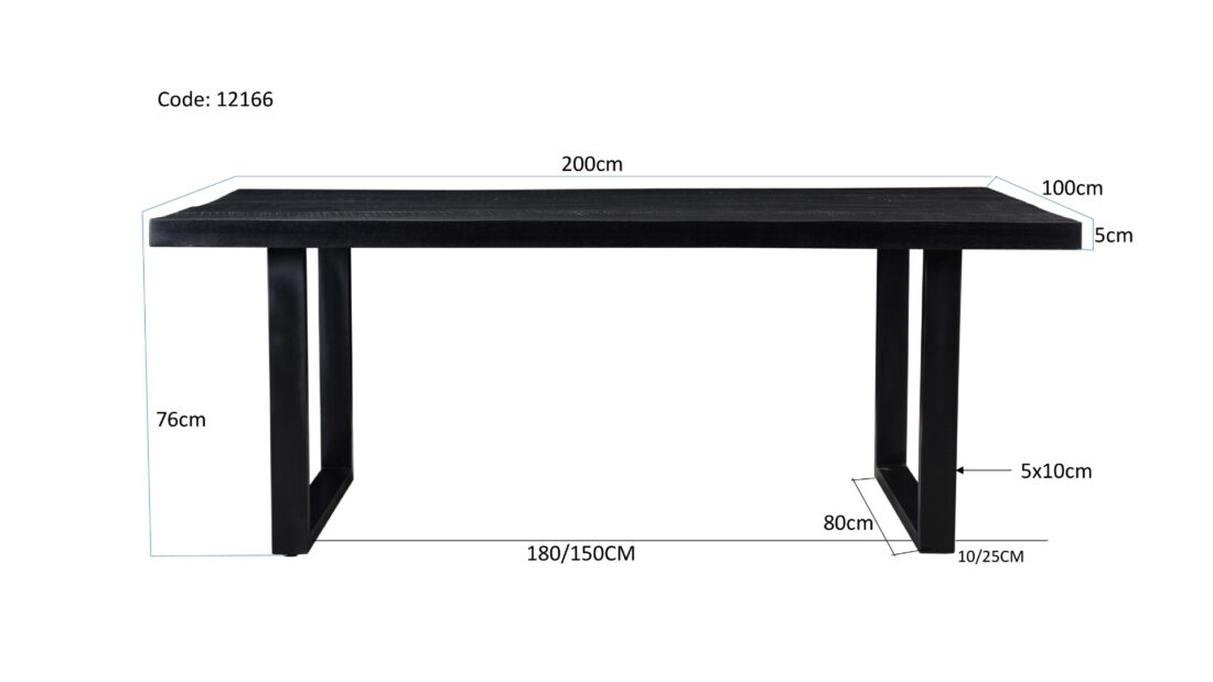 Livingfurn Eetkamertafels Kala 200 Cm