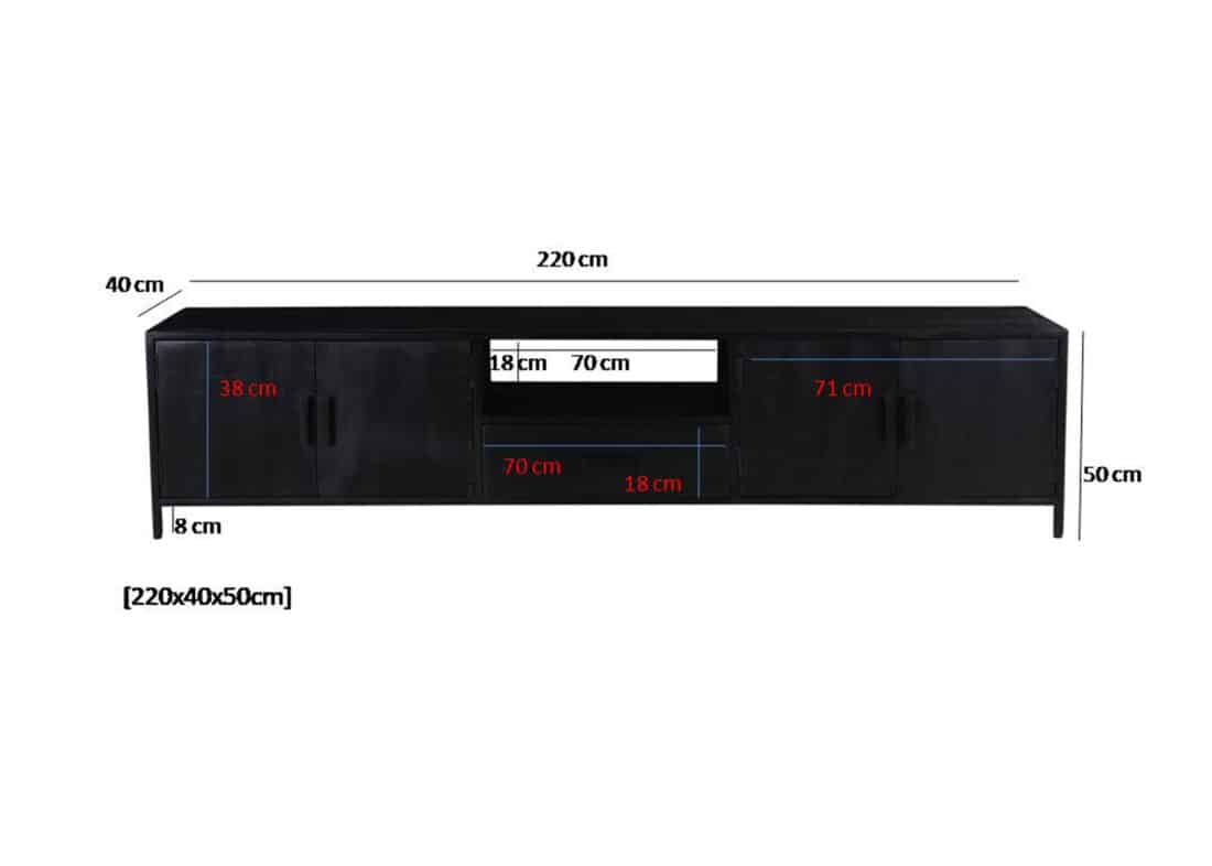Livingfurn Tv Meubelen Kala 220 Cm