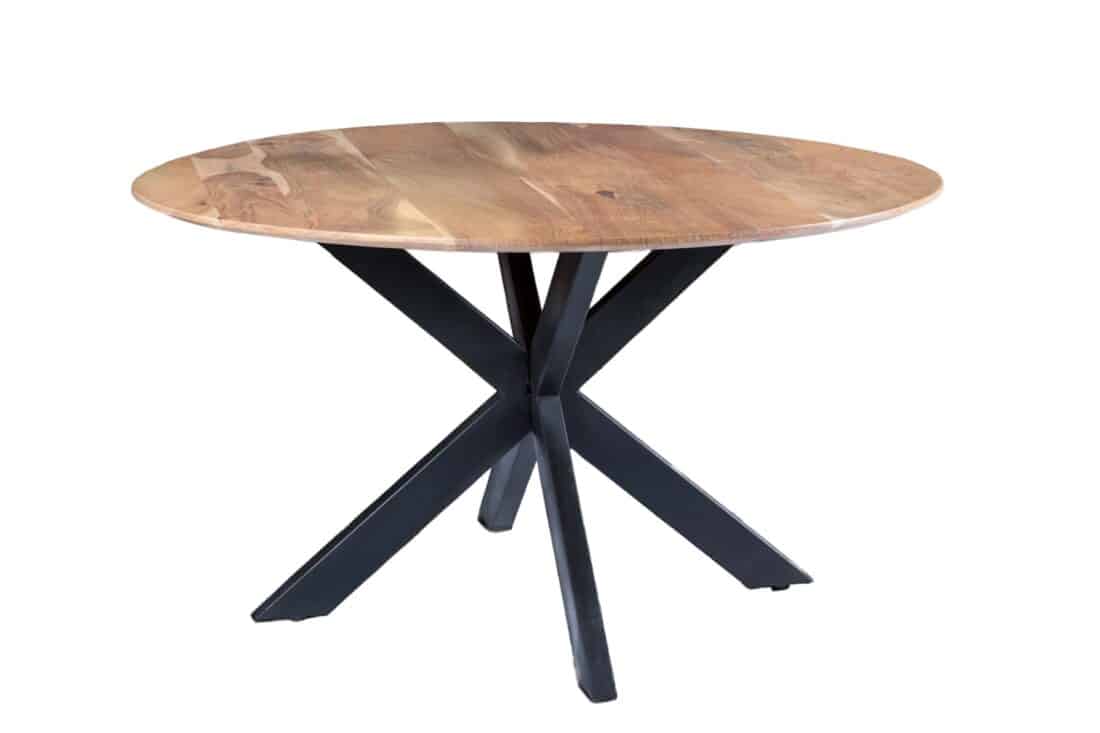 Livingfurn Eetkamertafels Oslo Round Acasia 130 Cm