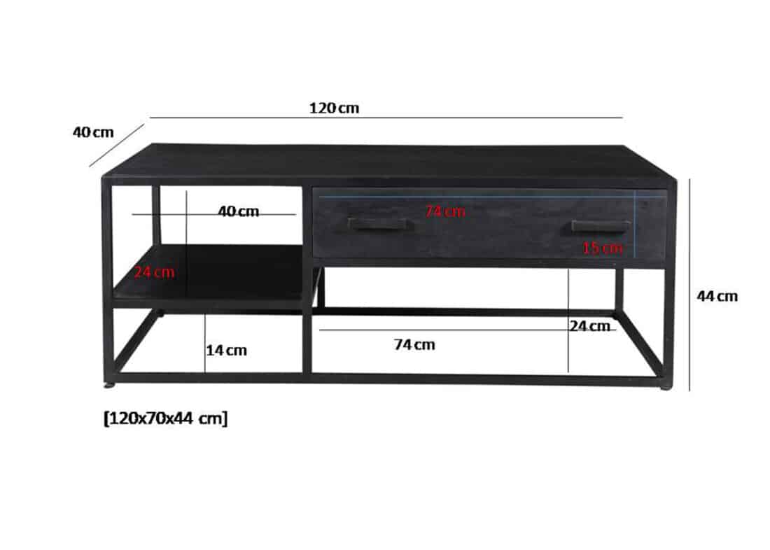 Livingfurn Salontafels Kala 120cm