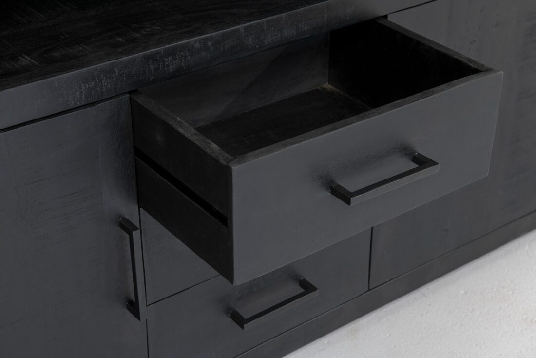 Livingfurn Dressoirs Jaxx Black 180cm